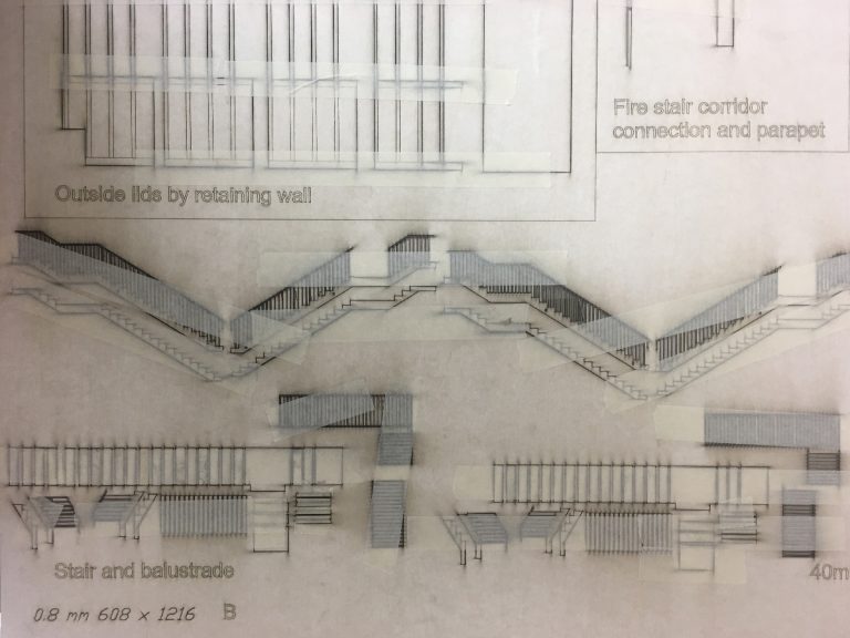 Laser cutting for a model