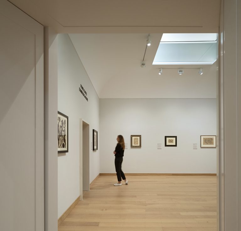 Woman admiring art at The Courtauld Institute of Art