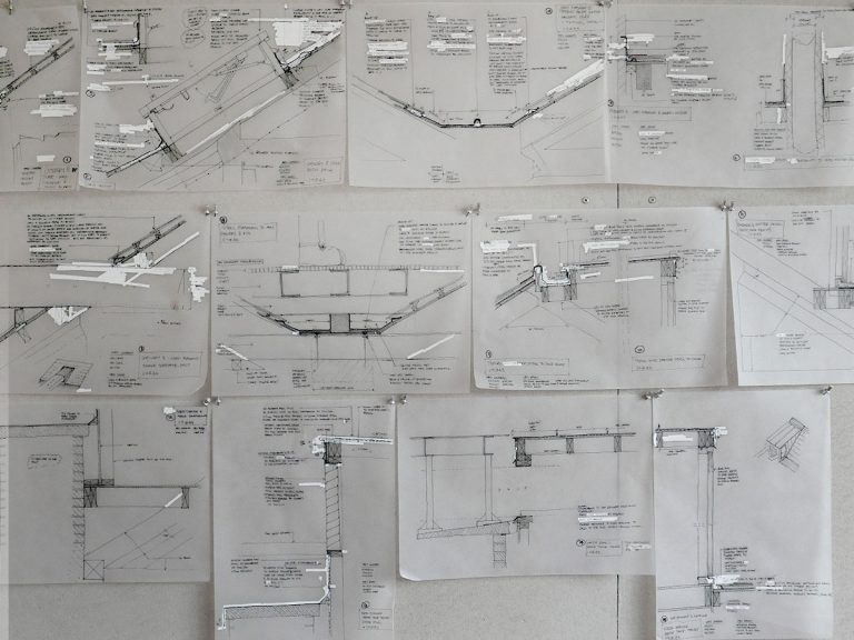 Sketches of details for Courtauld