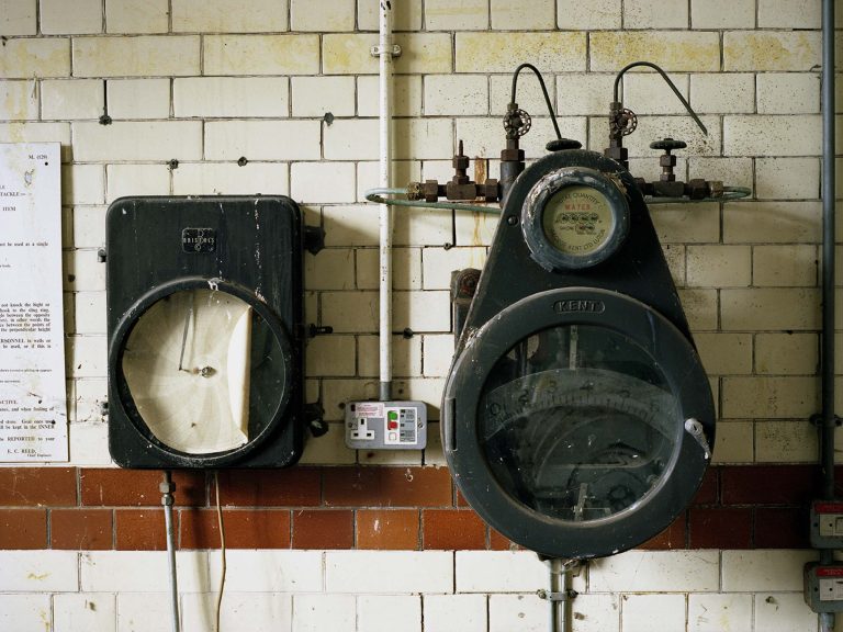 Meter at The Engine House – a decommissioned Victorian pumping station