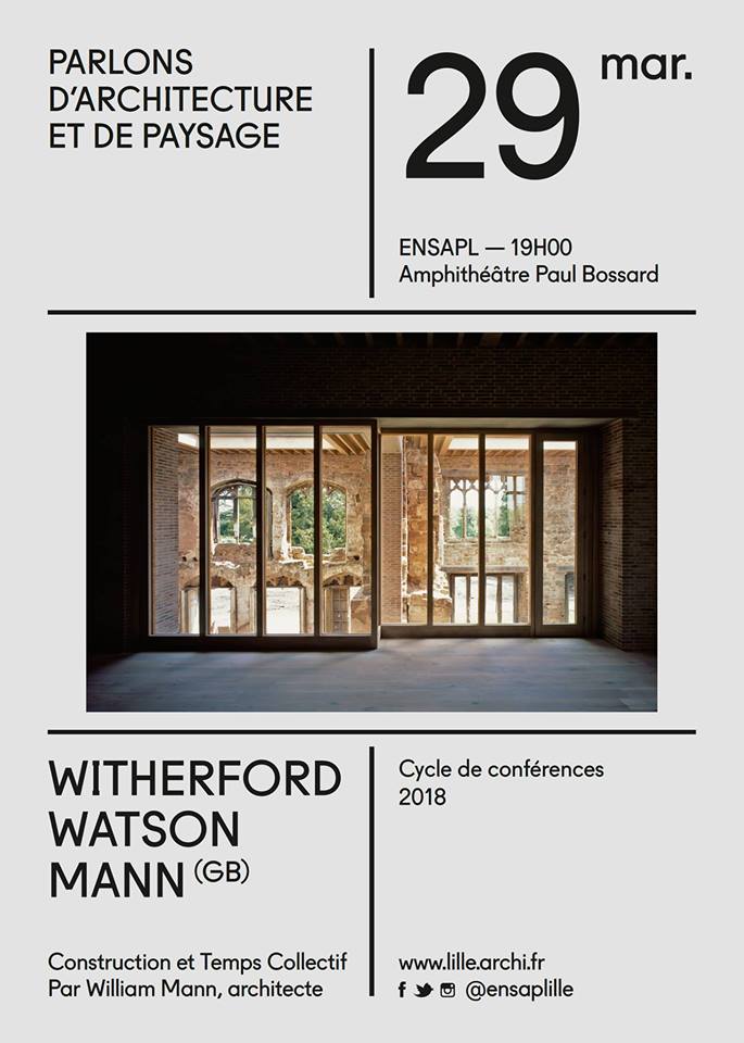 Poster for Lecture at Construction et Temps Collectif