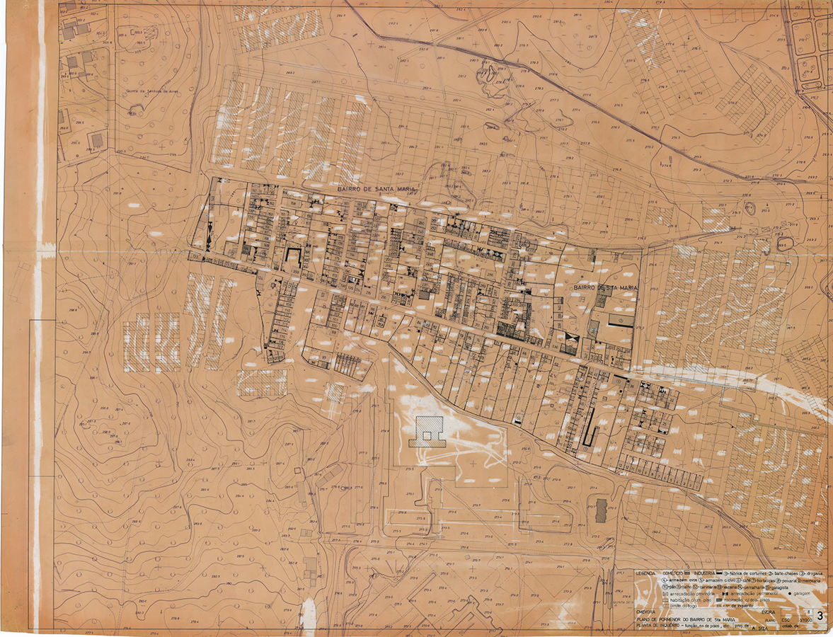 Aerial plan of Malagueira housing, Évora. Courtesy of the Drawing Matter Collection.