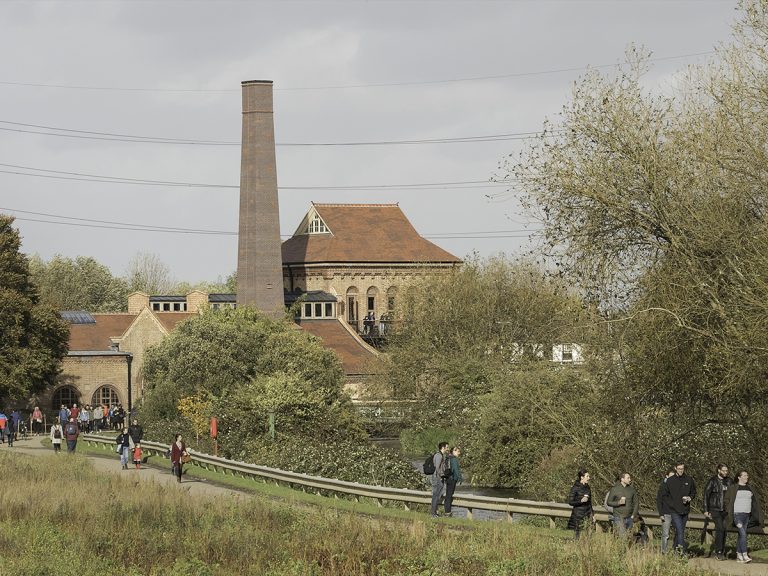 Converted building at Walthamstow Wetlands