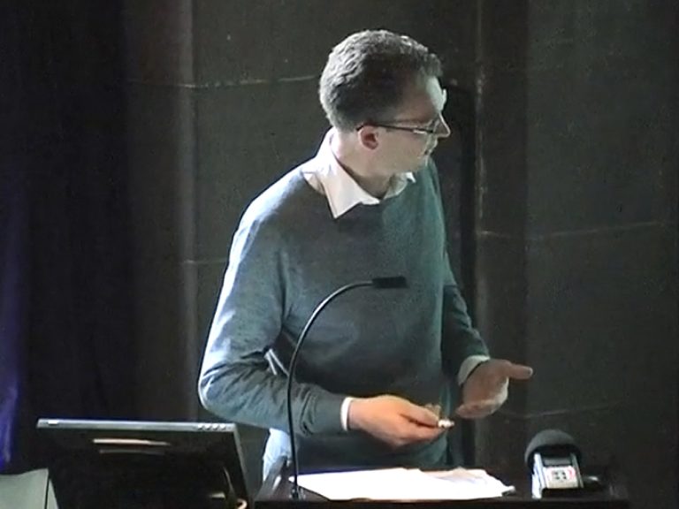 Stephen Witherford giving a Lecture at the Glasgow School of Art