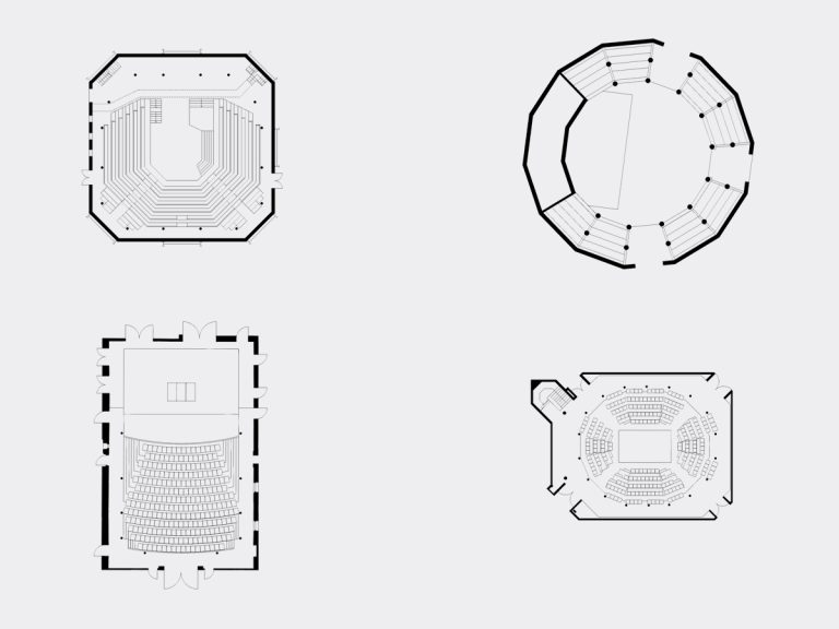 Aerial plans of buildings