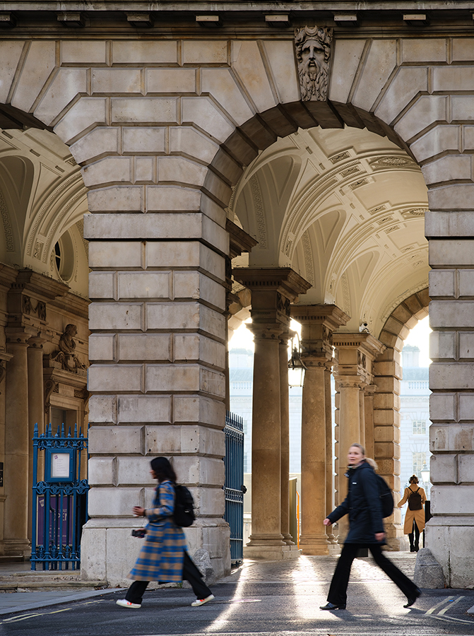 Outside of The Courtauld Gallery