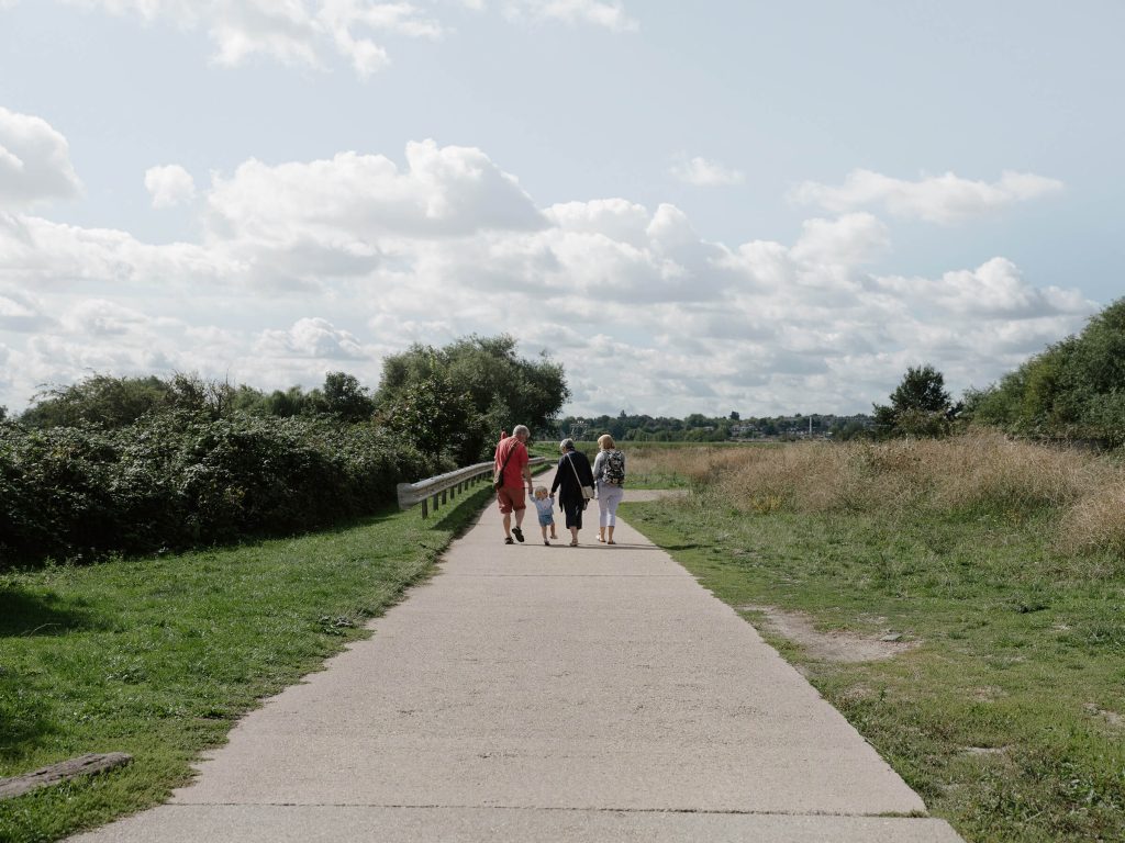 Family walking
