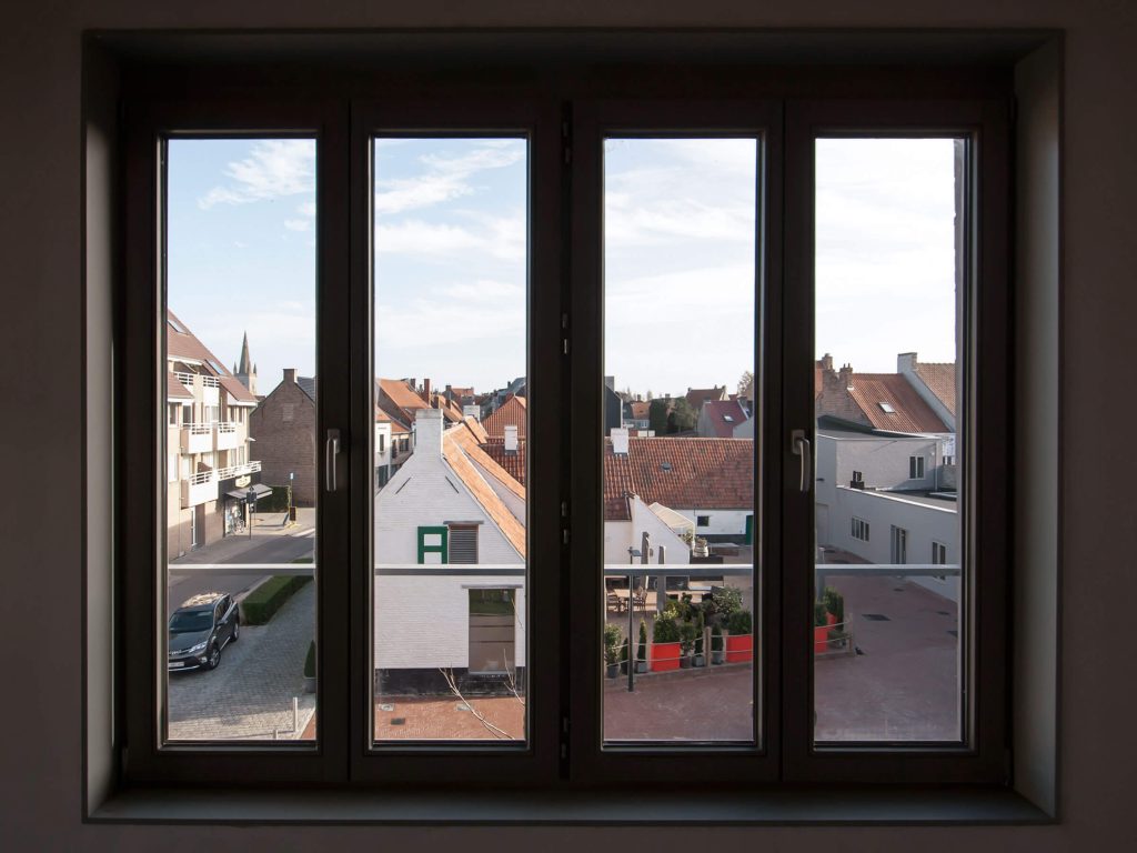 View from a second floor living room