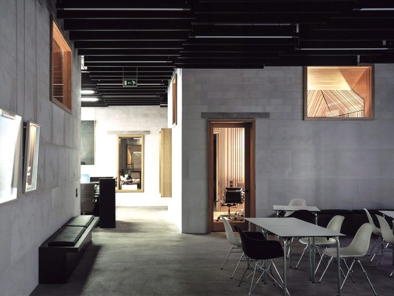 Ground floor café and meeting rooms of Arts Council building