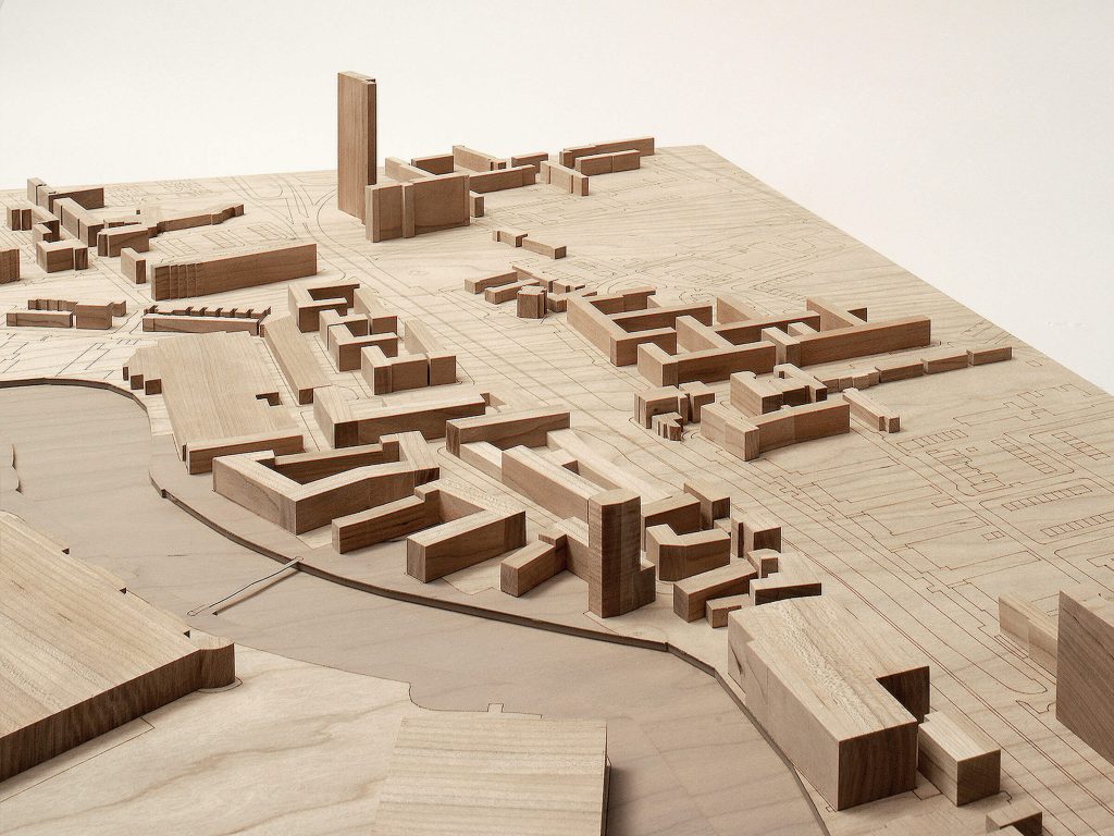 Aerial photo of Ailsa Street model