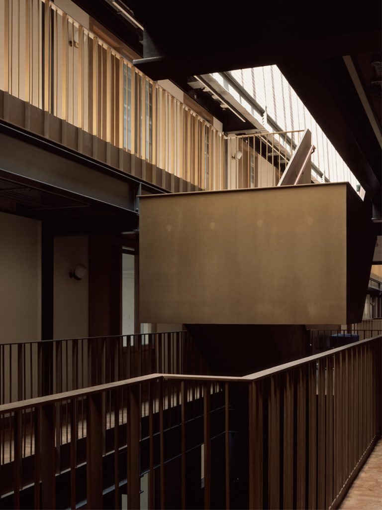 The stair to fourth floor