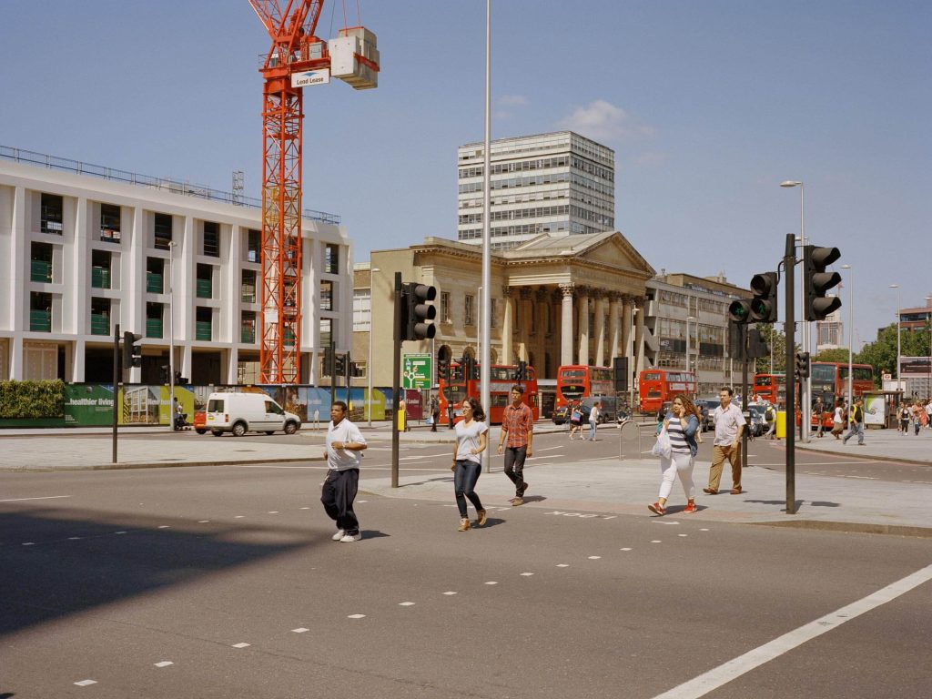 People crossing road, Elephant & Castle