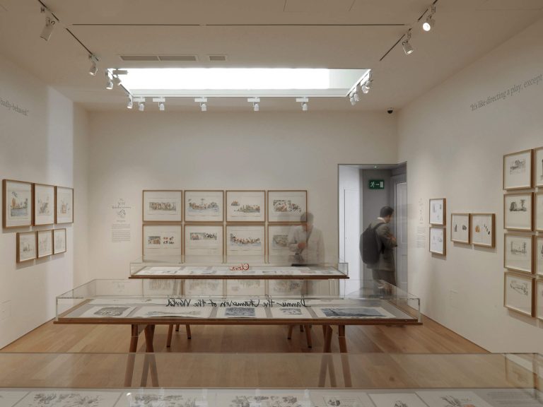 Main gallery at House of Illustration: exhibition by Quentin Blake