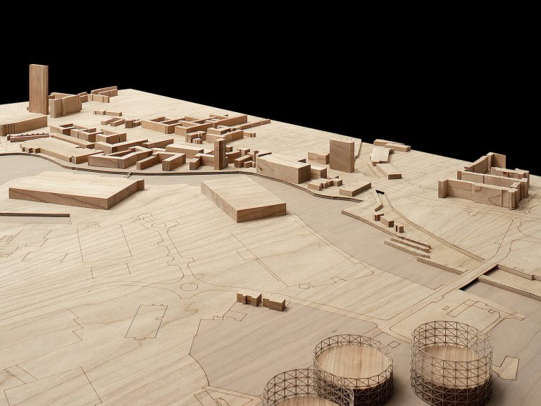 Aerial photo of Ailsa Street model